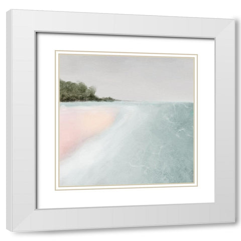 Ocean Dreaming V2 White Modern Wood Framed Art Print with Double Matting by Prime, Marcus