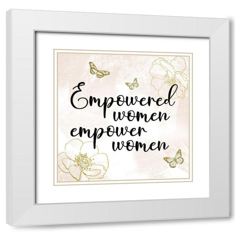 Empowered Woman 2 White Modern Wood Framed Art Print with Double Matting by Prime, Marcus
