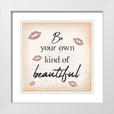 Your Own Beauty White Modern Wood Framed Art Print with Double Matting by Prime, Marcus