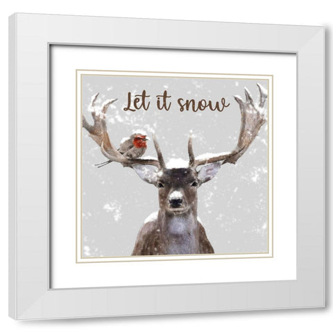 Let In School White Modern Wood Framed Art Print with Double Matting by Prime, Marcus