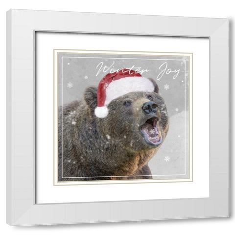 Winter Joy White Modern Wood Framed Art Print with Double Matting by Prime, Marcus