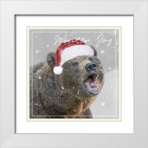 Winter Joy White Modern Wood Framed Art Print with Double Matting by Prime, Marcus