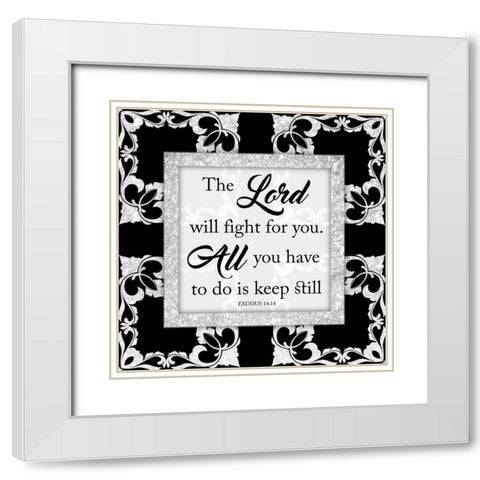 Keep Still 2 White Modern Wood Framed Art Print with Double Matting by Prime, Marcus