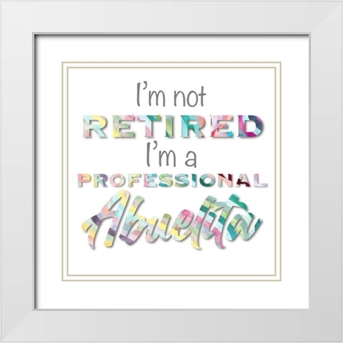 Professional Abuelita White Modern Wood Framed Art Print with Double Matting by Prime, Marcus