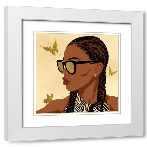 Fierce And Powerful 2 White Modern Wood Framed Art Print with Double Matting by Prime, Marcus
