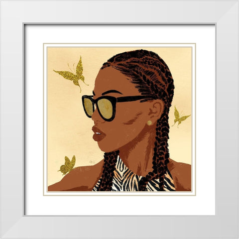 Fierce And Powerful 2 White Modern Wood Framed Art Print with Double Matting by Prime, Marcus