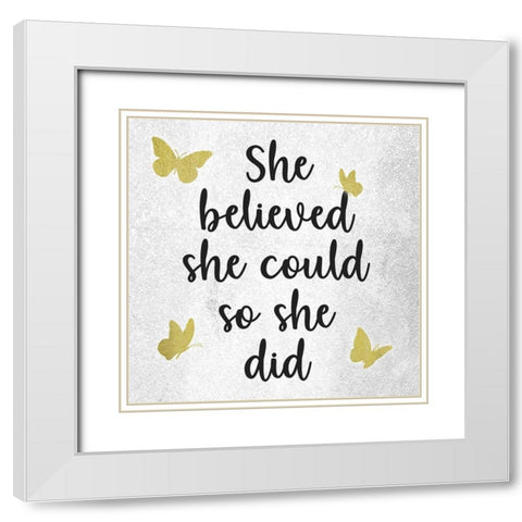 Breathtaking Belief 1 White Modern Wood Framed Art Print with Double Matting by Prime, Marcus