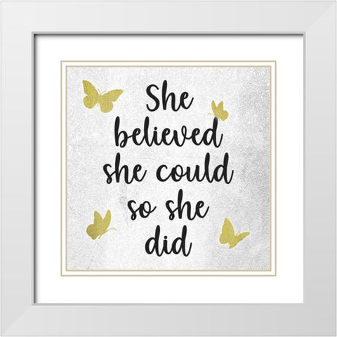 Breathtaking Belief 1 White Modern Wood Framed Art Print with Double Matting by Prime, Marcus