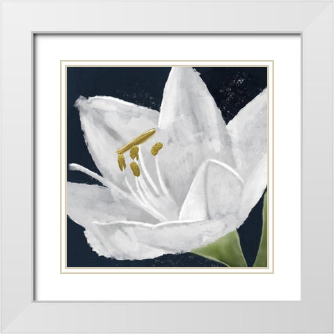 Lilly Energy White Modern Wood Framed Art Print with Double Matting by Prime, Marcus