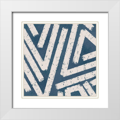 Movement Of Life White Modern Wood Framed Art Print with Double Matting by Prime, Marcus