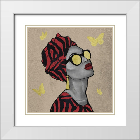 Breathtaking Natural Queen 2 White Modern Wood Framed Art Print with Double Matting by Prime, Marcus