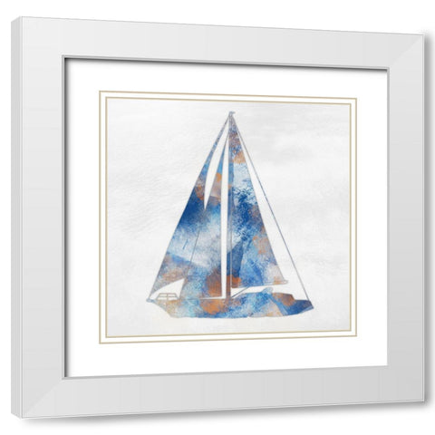 Rustic Coastal 1 White Modern Wood Framed Art Print with Double Matting by Prime, Marcus