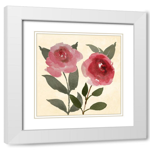 Dreamy Bloom 1 White Modern Wood Framed Art Print with Double Matting by Prime, Marcus