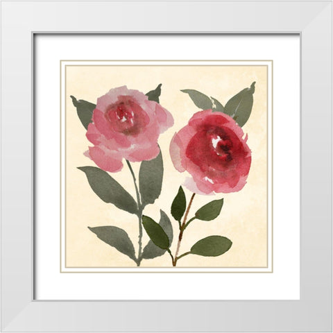 Dreamy Bloom 1 White Modern Wood Framed Art Print with Double Matting by Prime, Marcus