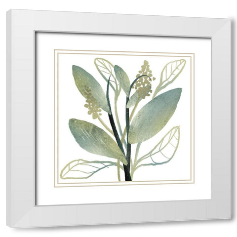 Intertwined Vibrant Foliage 1 White Modern Wood Framed Art Print with Double Matting by Prime, Marcus