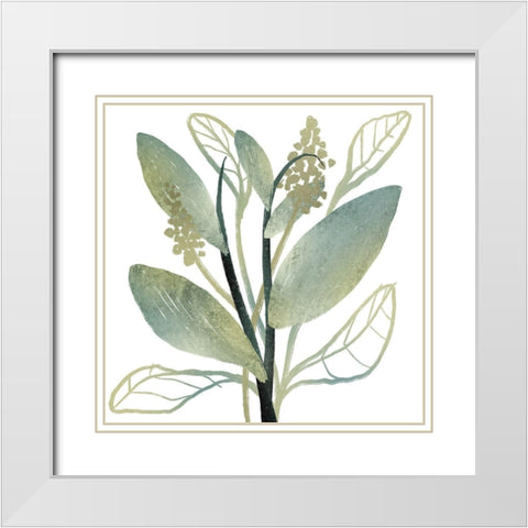 Intertwined Vibrant Foliage 1 White Modern Wood Framed Art Print with Double Matting by Prime, Marcus