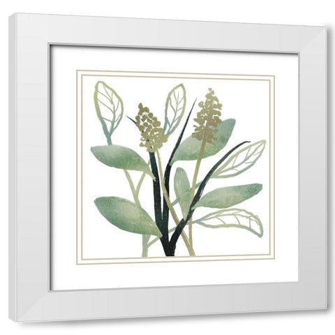 Intertwined Vibrant Foliage 2 White Modern Wood Framed Art Print with Double Matting by Prime, Marcus