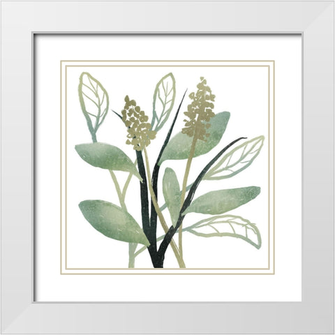 Intertwined Vibrant Foliage 2 White Modern Wood Framed Art Print with Double Matting by Prime, Marcus