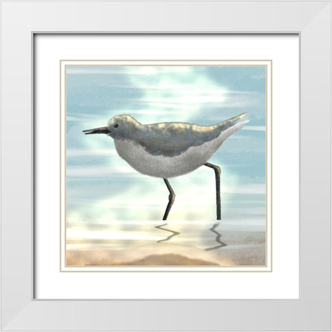 Dawning Friends 1 White Modern Wood Framed Art Print with Double Matting by Prime, Marcus