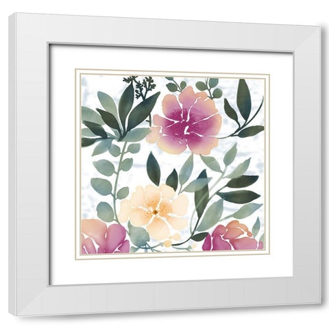 Mid Day Bloom 1 White Modern Wood Framed Art Print with Double Matting by Prime, Marcus