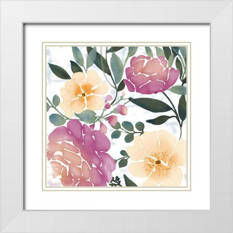 Mid Day Bloom 2 White Modern Wood Framed Art Print with Double Matting by Prime, Marcus