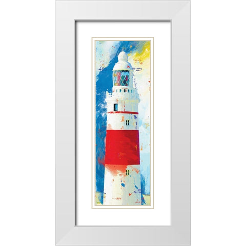 Beacon 1 White Modern Wood Framed Art Print with Double Matting by Miller, Savannah