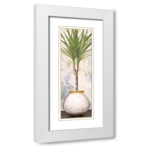 White Olive White Modern Wood Framed Art Print with Double Matting by Miller, Savannah
