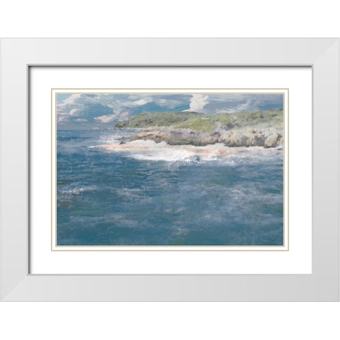 The Cape 2 White Modern Wood Framed Art Print with Double Matting by Miller, Savannah