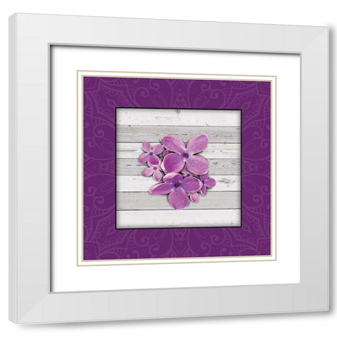 Janes Tray 2 White Modern Wood Framed Art Print with Double Matting by Miller, Savannah