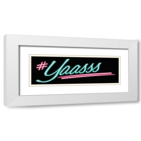 Yaass White Modern Wood Framed Art Print with Double Matting by Villa, Milli