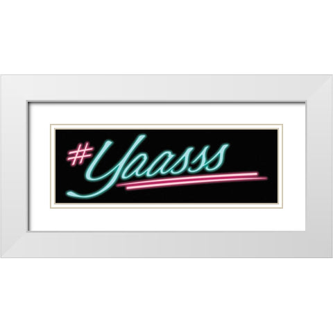 Yaass White Modern Wood Framed Art Print with Double Matting by Villa, Milli