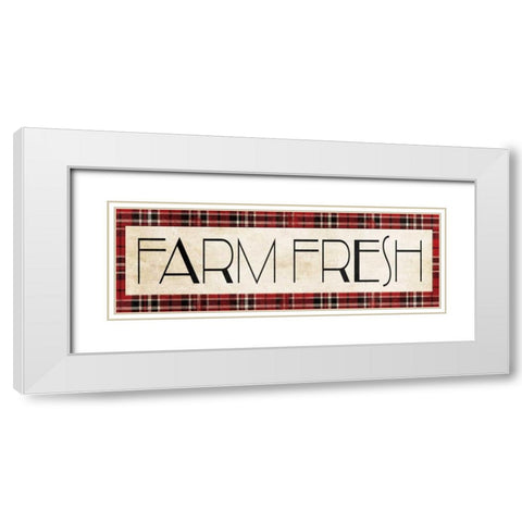 Farm Fresh White Modern Wood Framed Art Print with Double Matting by Villa, Milli