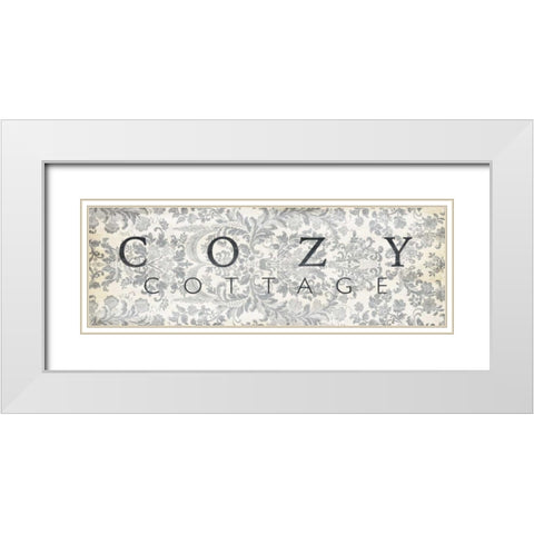 Cozy Cottage White Modern Wood Framed Art Print with Double Matting by Villa, Milli