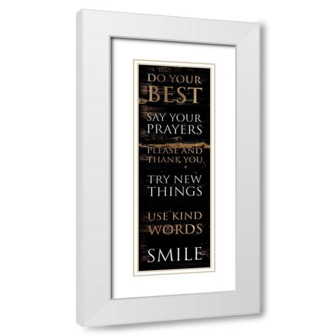 Do Your Best White Modern Wood Framed Art Print with Double Matting by Villa, Mlli