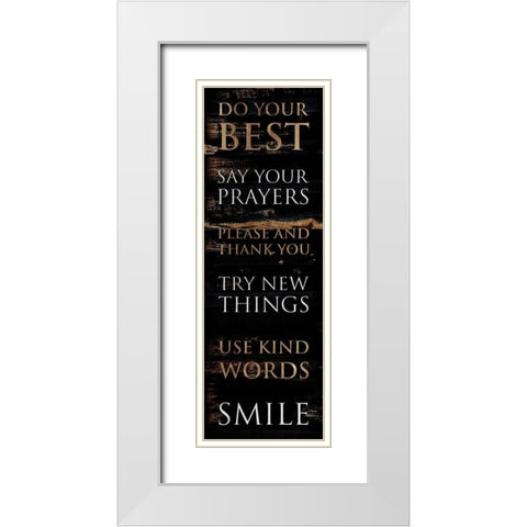 Do Your Best White Modern Wood Framed Art Print with Double Matting by Villa, Mlli
