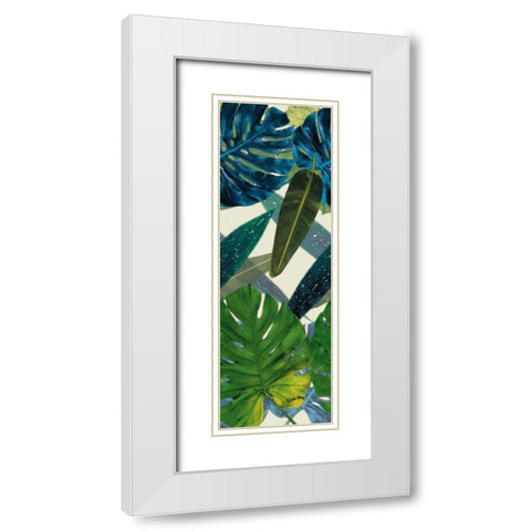 Floral Arrangement White Modern Wood Framed Art Print with Double Matting by Villa, Mlli