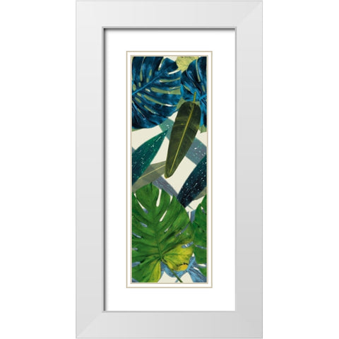 Floral Arrangement White Modern Wood Framed Art Print with Double Matting by Villa, Mlli