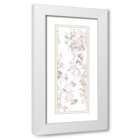 Blush In The Wind White Modern Wood Framed Art Print with Double Matting by Villa, Mlli