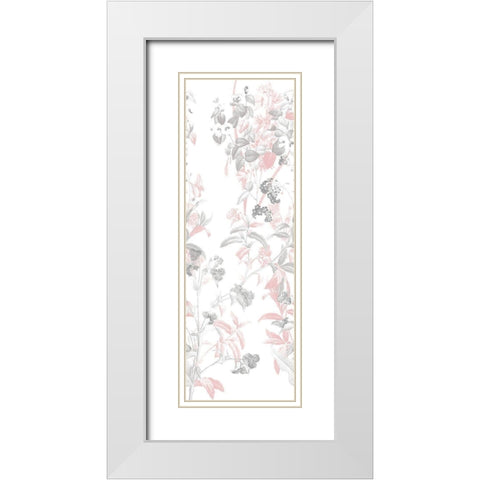 Blush In The Wind White Modern Wood Framed Art Print with Double Matting by Villa, Mlli