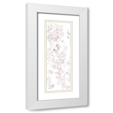 Blush In The Wind two White Modern Wood Framed Art Print with Double Matting by Villa, Mlli