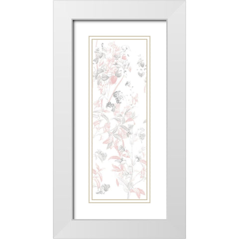 Blush In The Wind two White Modern Wood Framed Art Print with Double Matting by Villa, Mlli