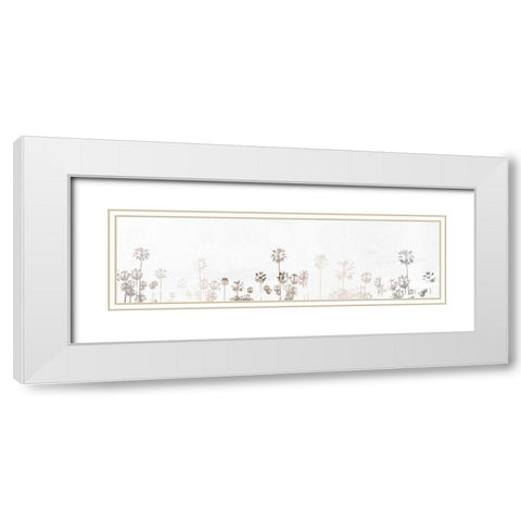 Palms To Palms White Modern Wood Framed Art Print with Double Matting by Villa, Mlli