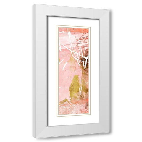Blush Mess Mate White Modern Wood Framed Art Print with Double Matting by Villa, Mlli