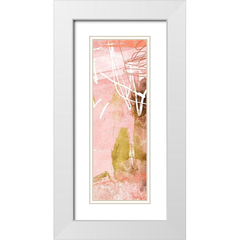 Blush Mess Mate White Modern Wood Framed Art Print with Double Matting by Villa, Mlli