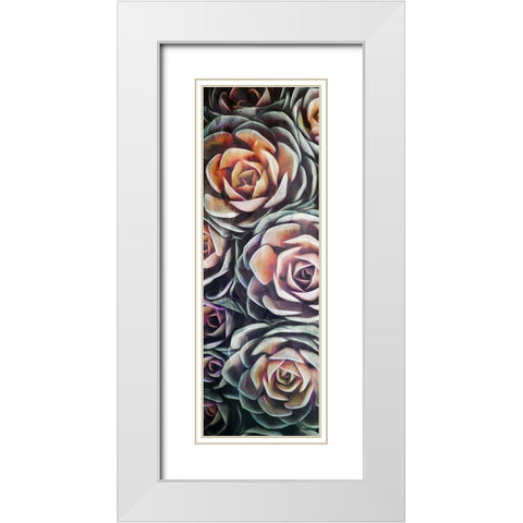 Fall Succulents White Modern Wood Framed Art Print with Double Matting by Villa, Mlli