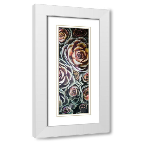 Fall Succulents Mate White Modern Wood Framed Art Print with Double Matting by Villa, Mlli