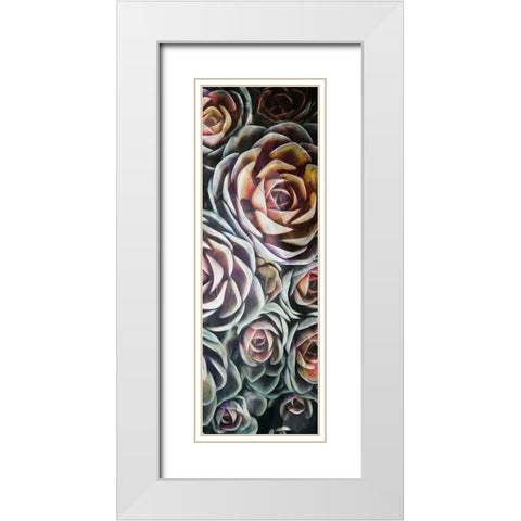 Fall Succulents Mate White Modern Wood Framed Art Print with Double Matting by Villa, Mlli