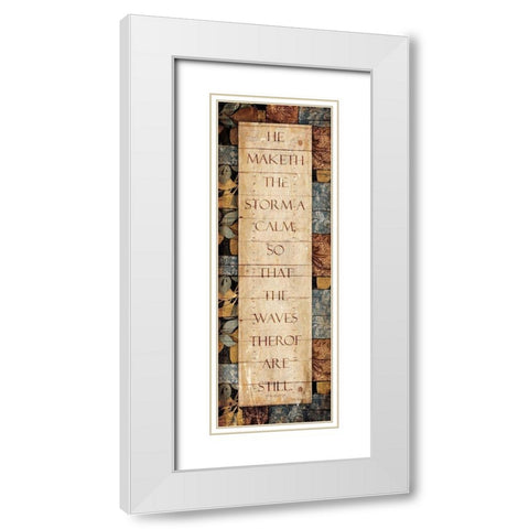 Maketh The Storm White Modern Wood Framed Art Print with Double Matting by Villa, Mlli