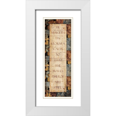 Maketh The Storm White Modern Wood Framed Art Print with Double Matting by Villa, Mlli