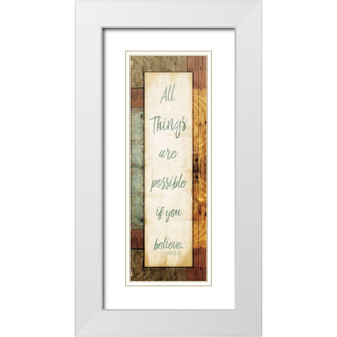 All Things White Modern Wood Framed Art Print with Double Matting by Villa, Mlli